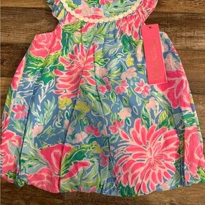 Lilly Pulitzer Pink and Gold Signature Dress